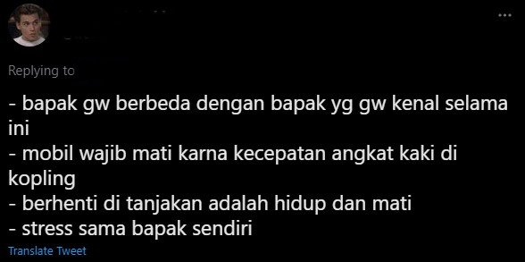 Bapak kenapa engkau berbeda