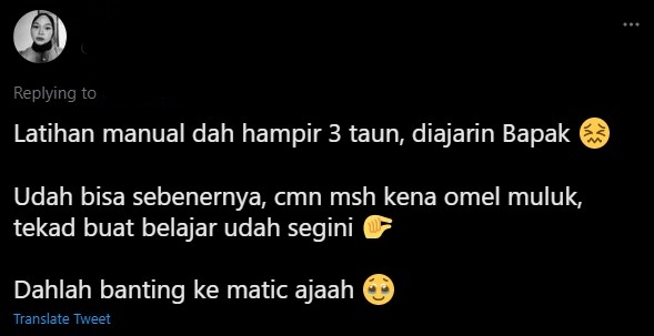 Pindah ke matic
