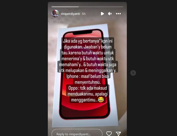 Sus Rini iphone baru