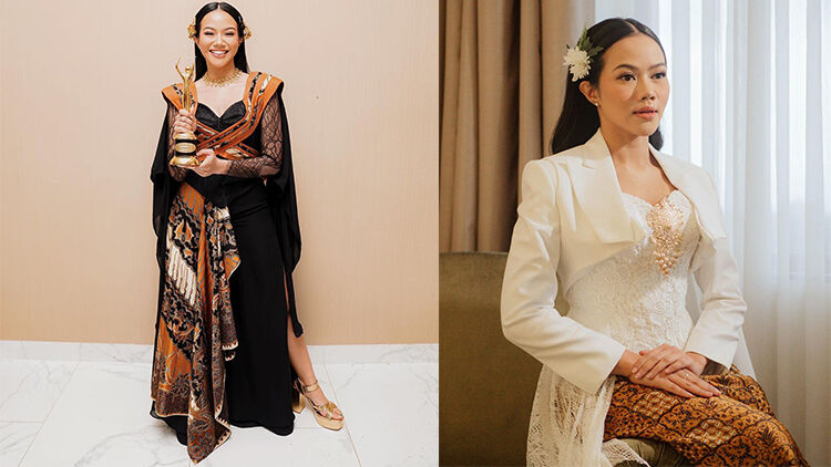 10 Inpirasi Kebaya Unik Yura Yunita. Mau Style Anggun atau Sporty, Bisa!