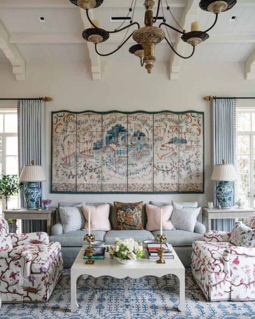 Tekstur Chinoiserie. Photo by Southern Home on Pinterest