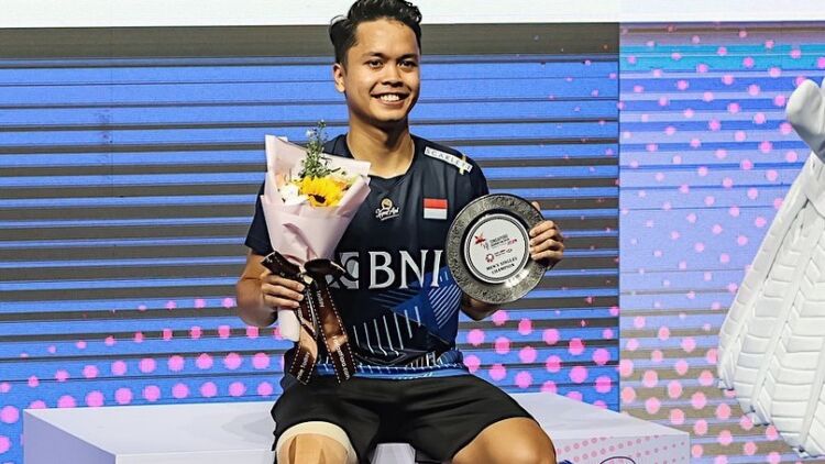 Anthony Sinisuka Ginting Juarai Singapura Open 2023
