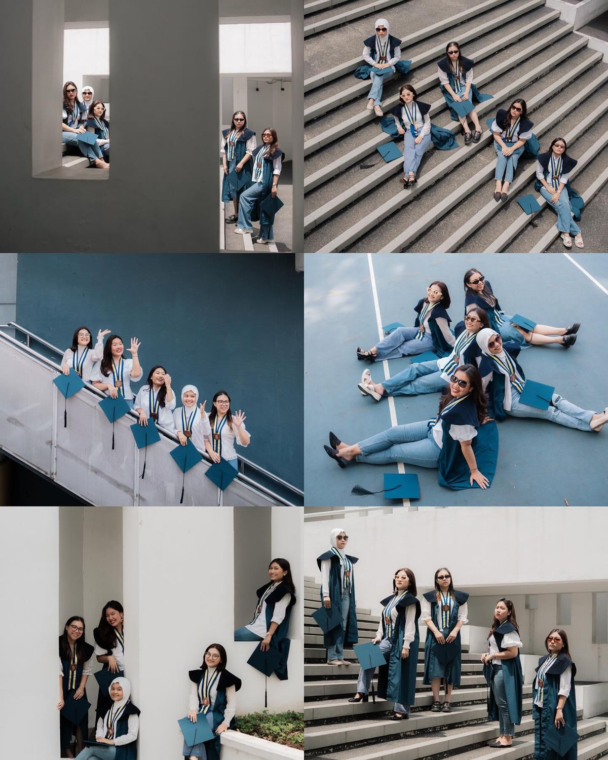 14 Gaya Foto Wisuda Sendiri & Bersama yang Keren Terbaru 23 hipwee- gaya foto wisuda