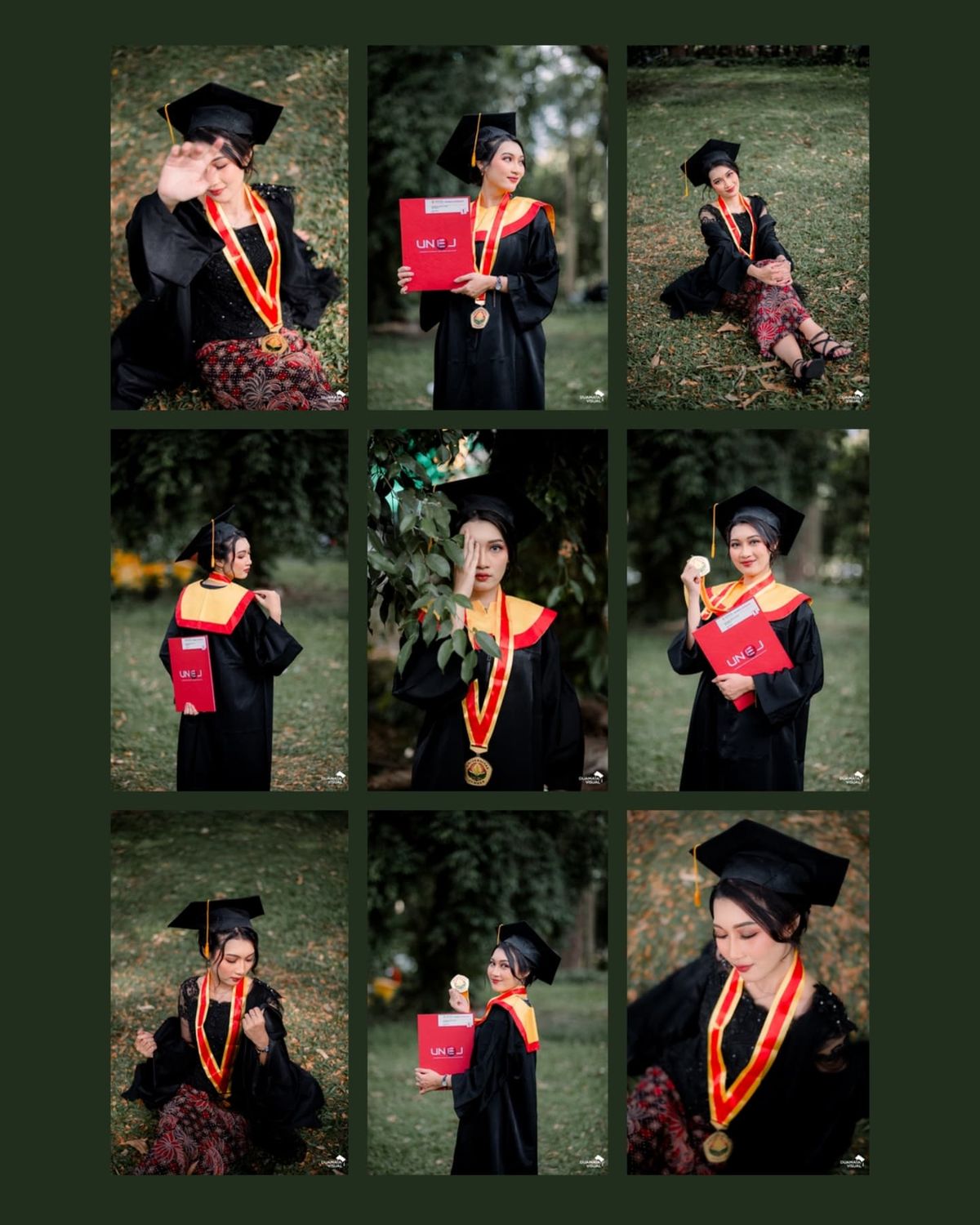 14 Gaya Foto Wisuda Sendiri & Bersama yang Keren Terbaru 19 hipwee-ide foto wisuda