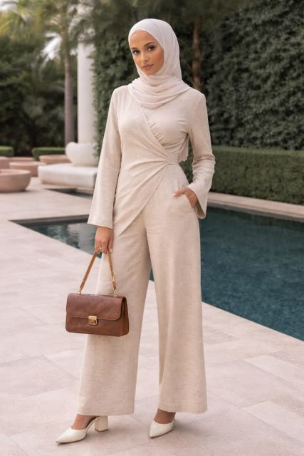 8 Jumpsuit Hijab yang Pas Buat Kondangan, Alternatif Selain Kebaya atau Busana Batik Nih! 16