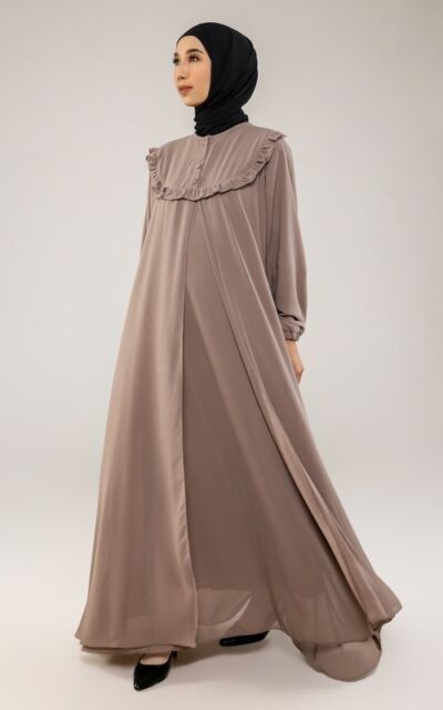Baju Mocca Cocok dengan Jilbab Warna Apa? 7 Kombinasi Ini Bisa Kamu Tiru! 14 dress mocca coksu