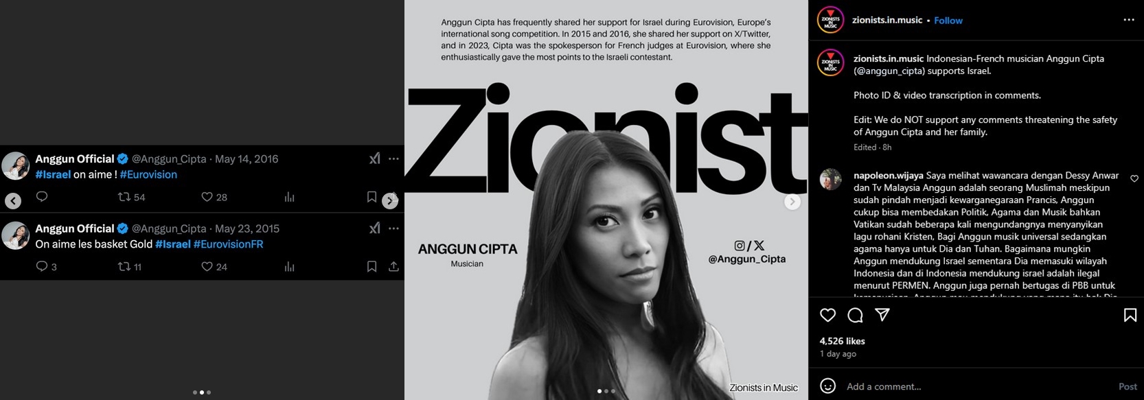 Anggun C Sasmi Dituding Dukung Zionis, Bakal Laporkan Akun yang Mencemarkan Nama Baiknya