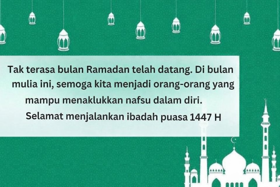 13 Ucapan Selamat Menunaikan Ibadah Puasa Ramadan 2026 22 ucapan selamat puasa ramadan 1447 H