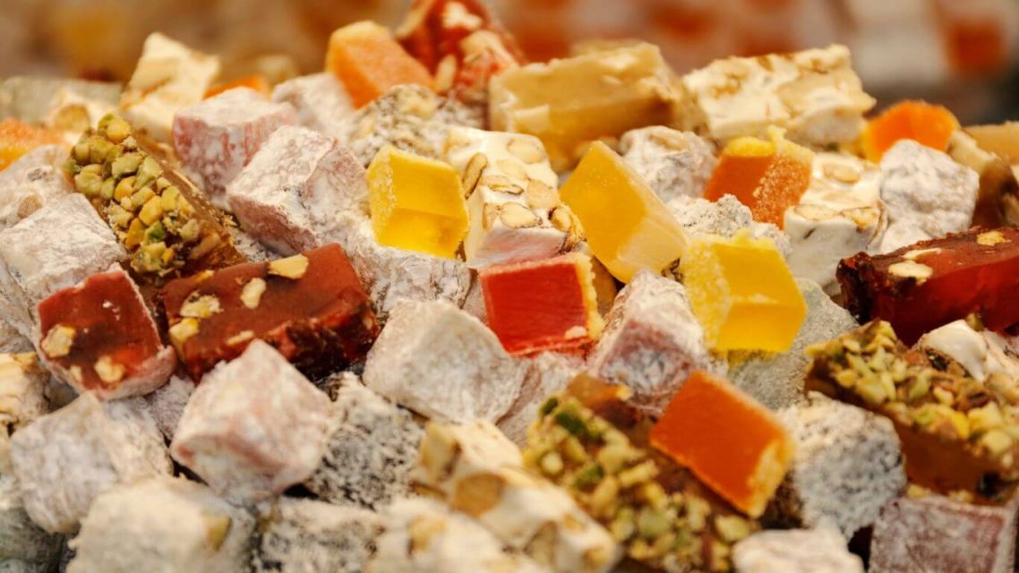kue lebaran dari berbagai negara - Turkish delight dari Turki