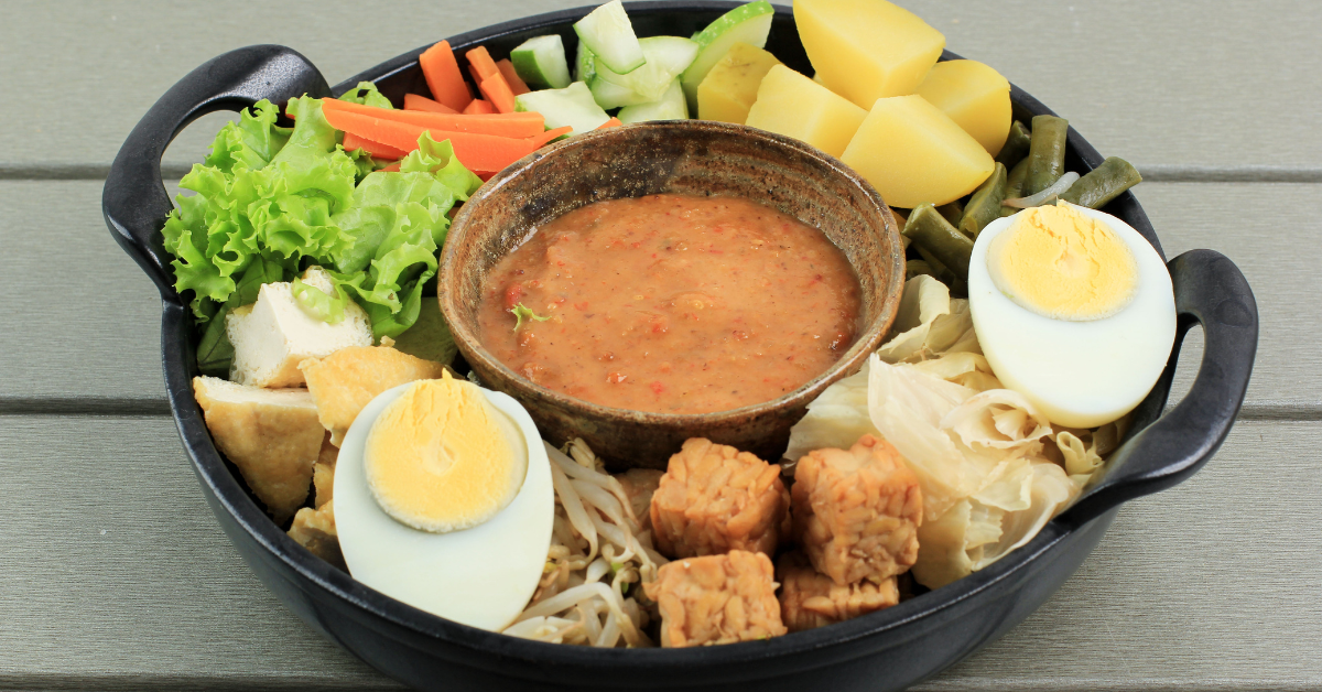 perantau indonesia rindu gado-gado