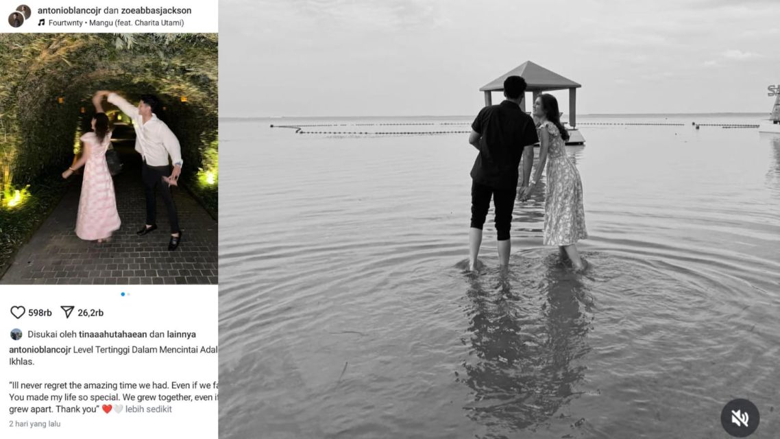 Zoe Abbas dan Antonio Blanco dikabarkan putus