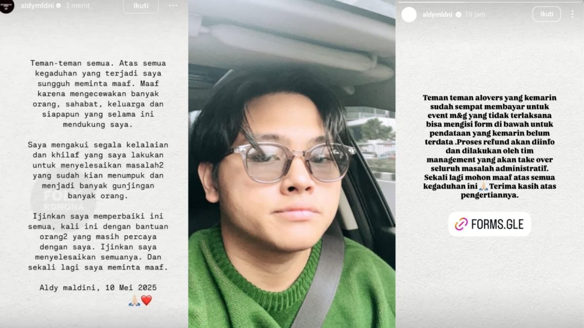 Permintaan Maaf dan Tanggung jawab aldy maldini