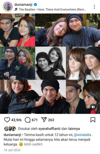 Artis bercerai setelah lama menikah-Anji