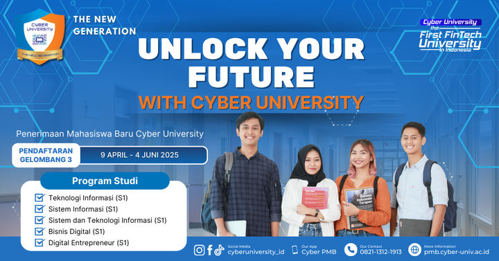 Cyber University Buka Penerimaan Mahasiswa Baru, Tawarkan Kurikulum Berbasis Industri