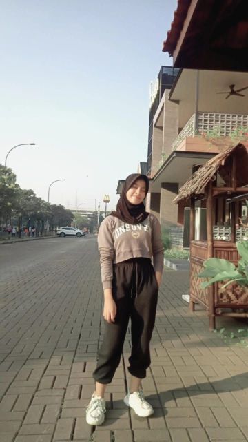 style ootd jogging cewek hijab