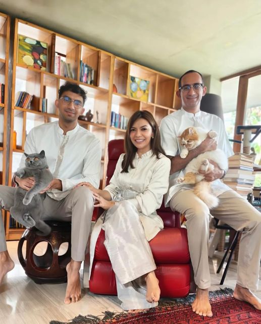 Najwa Shihab bersama suami dan anak semata wayang