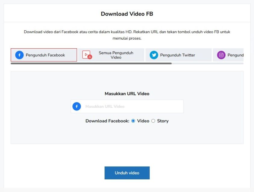Pengunduh Video Facebook