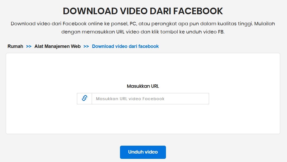 Pengunduh Video Facebook
