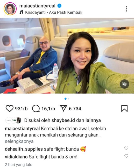 maia bersama suami
