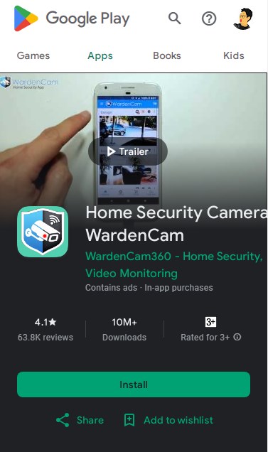 aplikasi cctv hp android wardencam