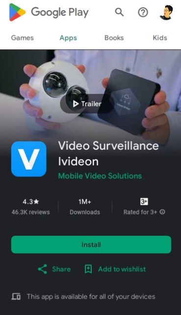 aplikasi video surveillance ivideon