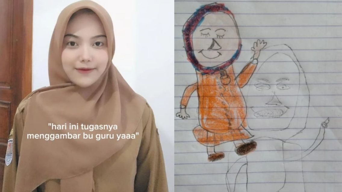 7 Hasil Gambar Anak SD waktu Pelajaran Seni Rupa yang Bikin Ngakak Brutal!