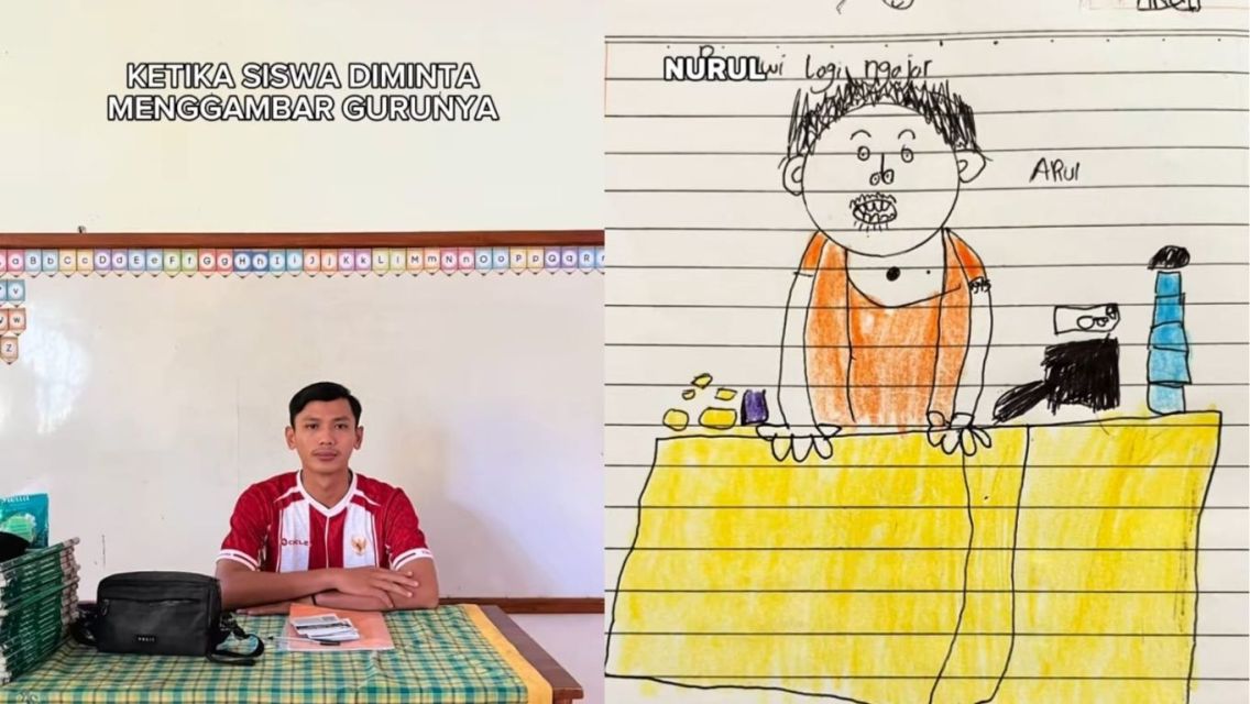 7 Hasil Gambar Anak SD waktu Pelajaran Seni Rupa yang Bikin Ngakak Brutal!