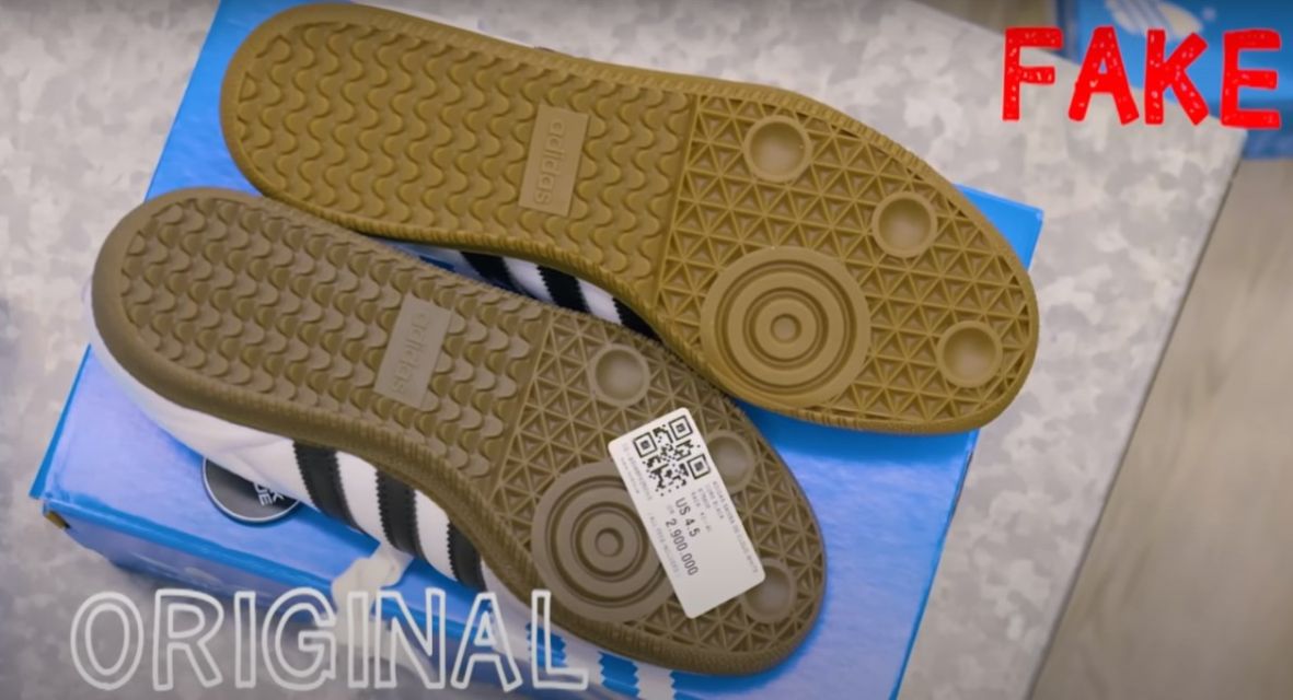 cara membedakan adidas samba asli dan palsu