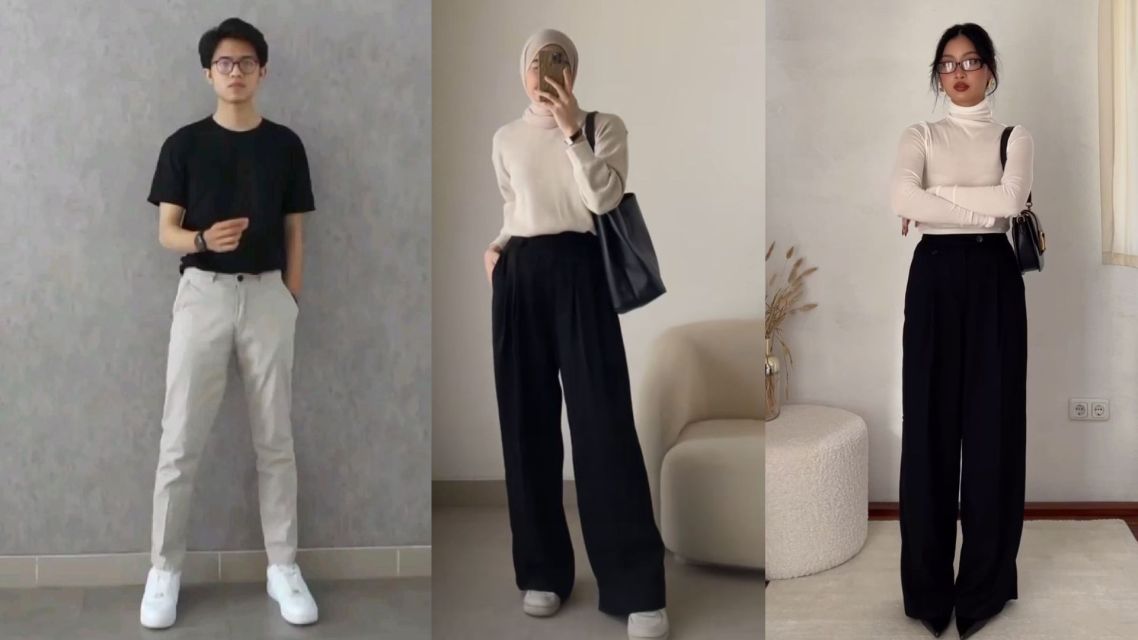 outfit nonton bioskop monokrom