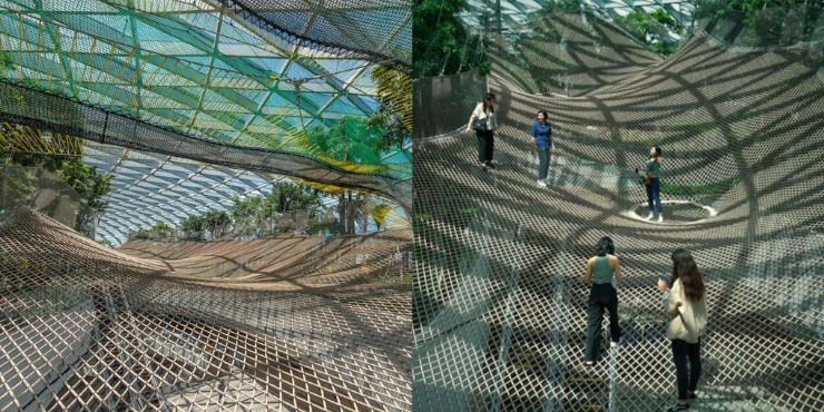 6 Tempat Menarik di Jewel Changi Singapore yang Wajib Kamu Kunjungi 15 Manulife Bouncing Net changi singapore