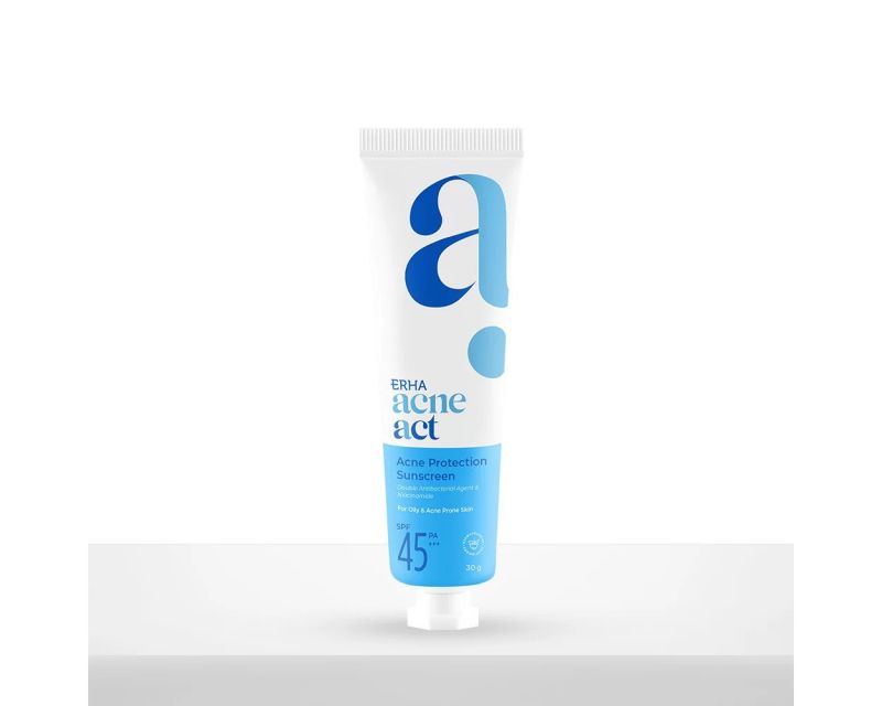 erha acneact acne protection sunscreen spf 45 pa+++