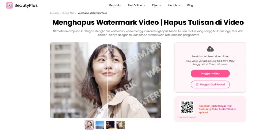 Beri 'Glow Up' pada Video Lama Anda: Panduan Membersihkan dan Upscale ke Kualitas 4K 3 beautyplus