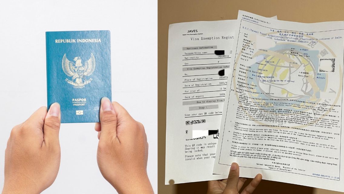 Passpor dan Visa atau TAC adaah barang wajin dibawa saat ke Taiwan