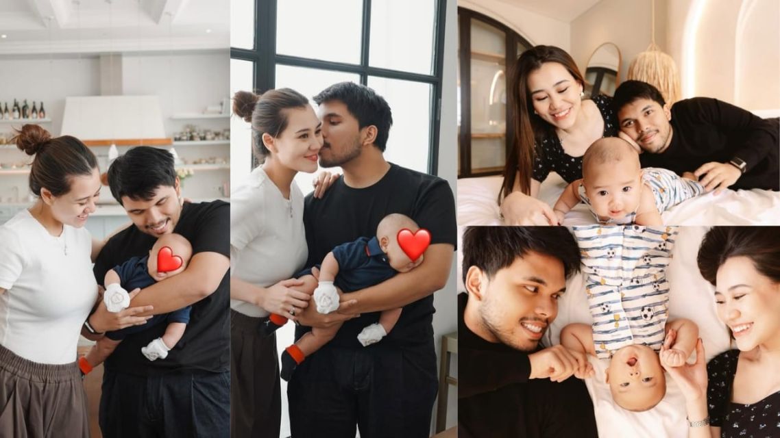 Artis Konsisten Sembunyikan Wajah Anak- Thariq Aalia mempublish anaknya Arash