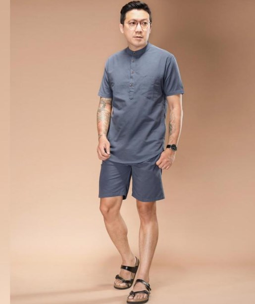 kemeja shanghai linen