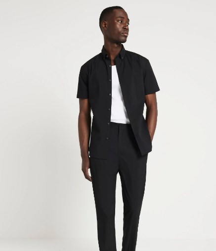 kombo kemeja lengan pendek dan kaos