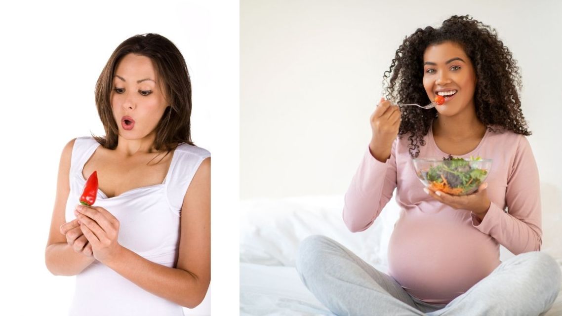 mitos seputar kehamilan-makan pedas