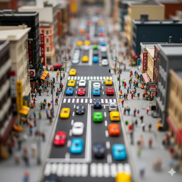 miniatur mobil hasil AI