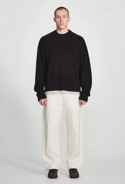 sweater dan long pants