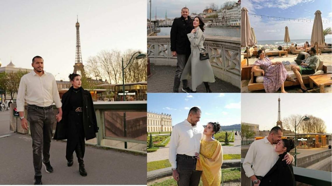 Momen liburan Tasya dan Ahmad