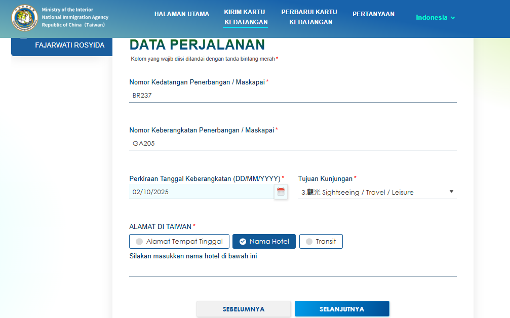 Begini Cara Mengisi Arrival Card Taiwan: Siapkan Passport Kamu!