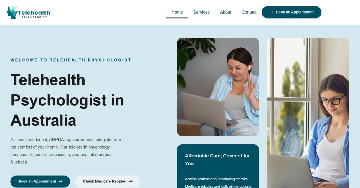 Platform psikolog online terbaik di Australia - Telehealth Psychologist