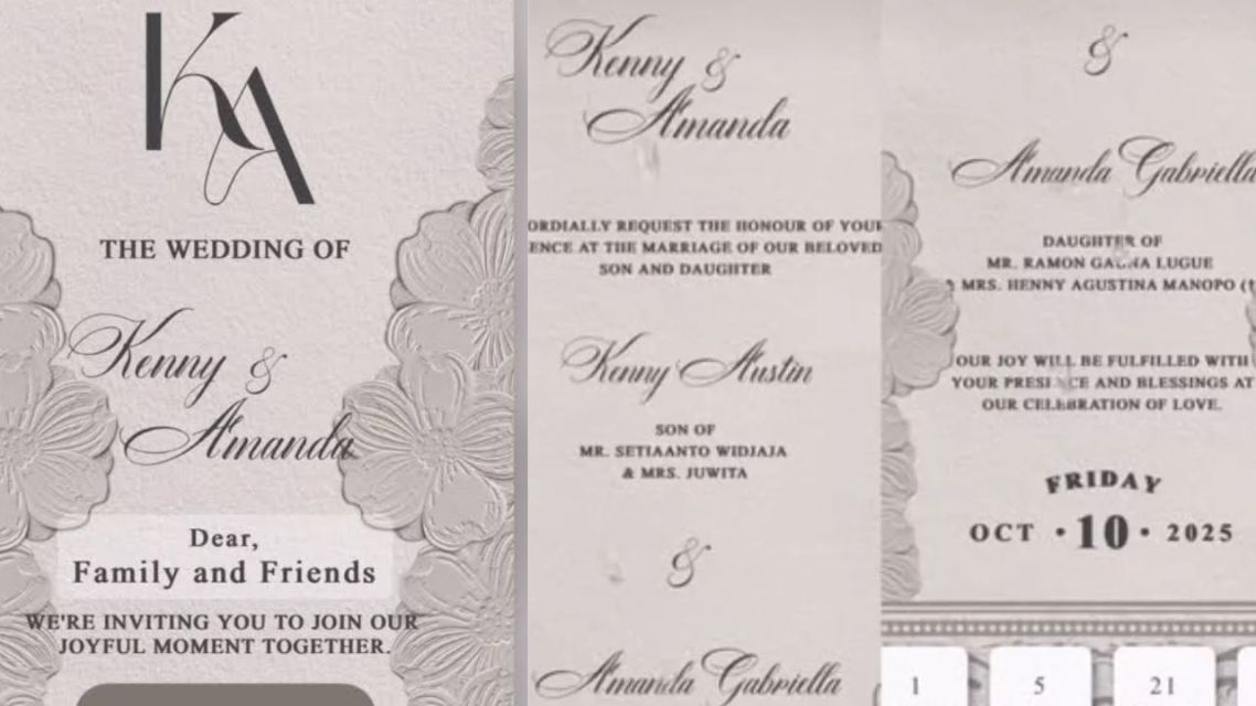 Resmi Menikah! Ini Kisah Cinta Amanda Manopo dan Kenny Austin: 7 Bukti Cinta Yasmin Tak Sekadar Acting 17 undangan pernikahan amanda dan kenny