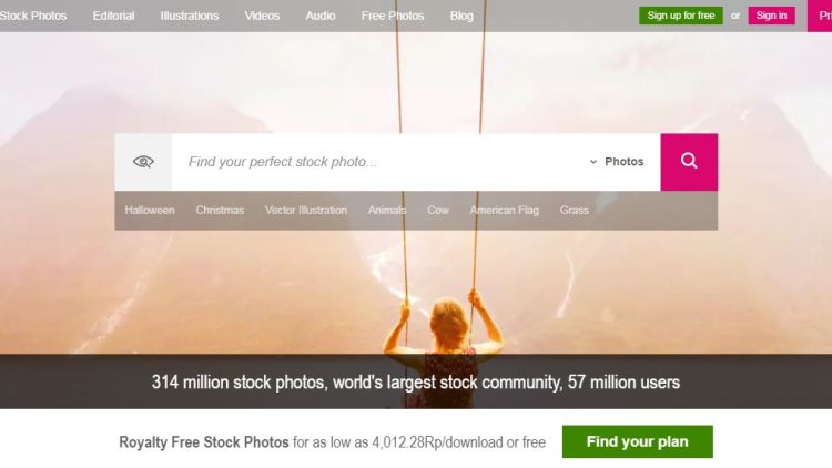 apa itu aplikasi dreamstime