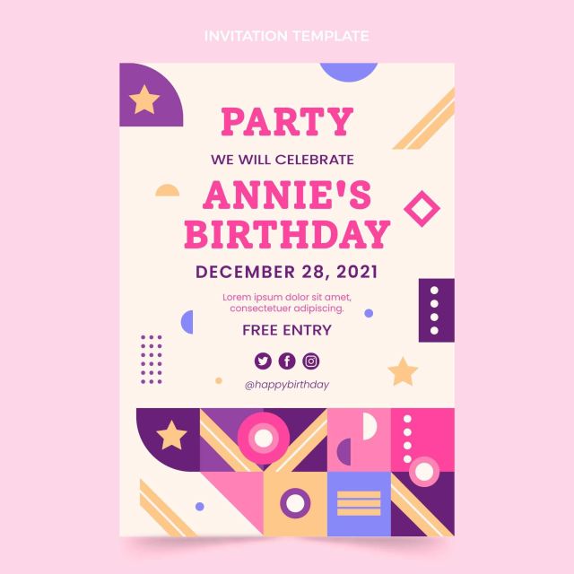 contoh surat undangan ulang tahun anak remaja