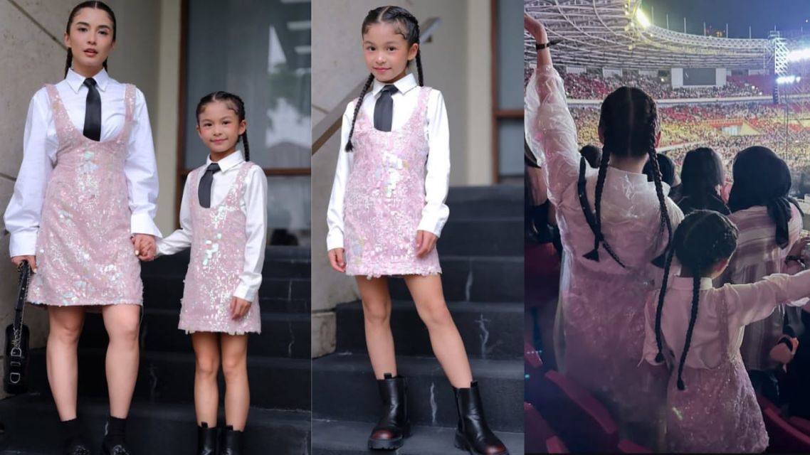 Adu outfit seleb di Konser BLACKPINK WORLD TOUR- Chelsea & Nastusha