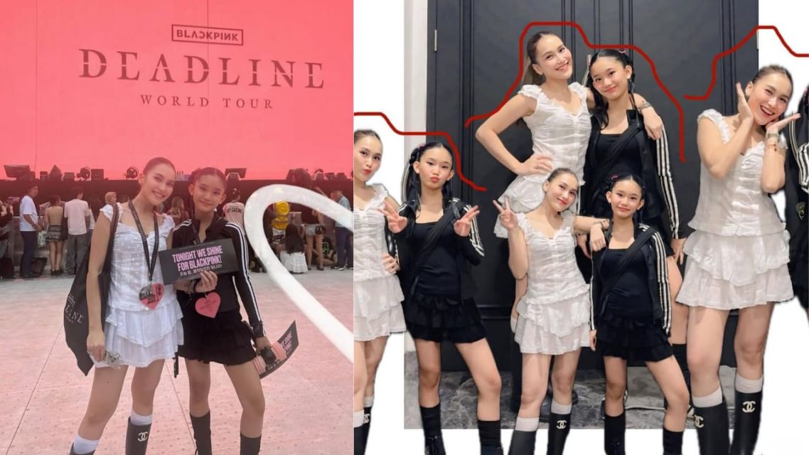 Adu outfit seleb di Konser BLACKPINK WORLD TOUR Ayu ting ting-bilqis