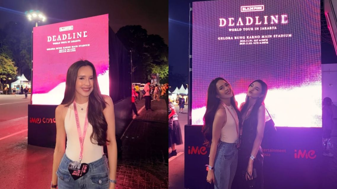 Adu outfit seleb di Konser BLACKPINK WORLD TOUR-beby tsabina