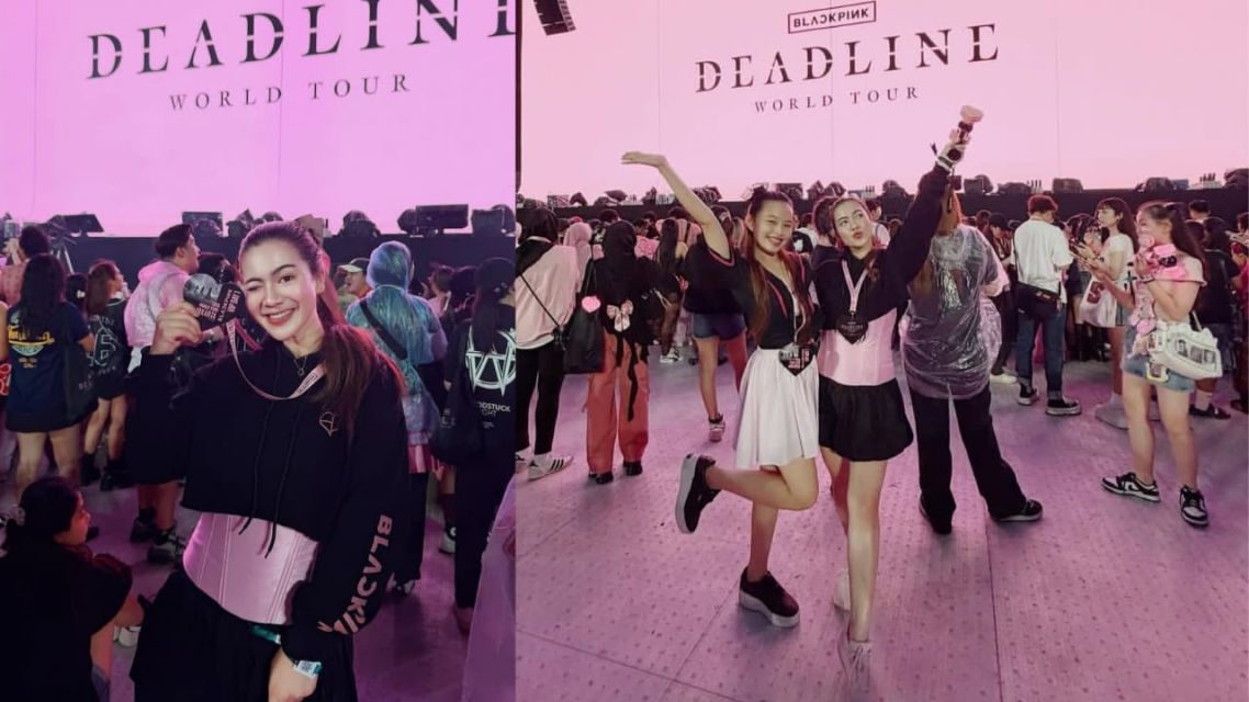 Adu outfit seleb di Konser BLACKPINK WORLD TOUR Felicya angelista
