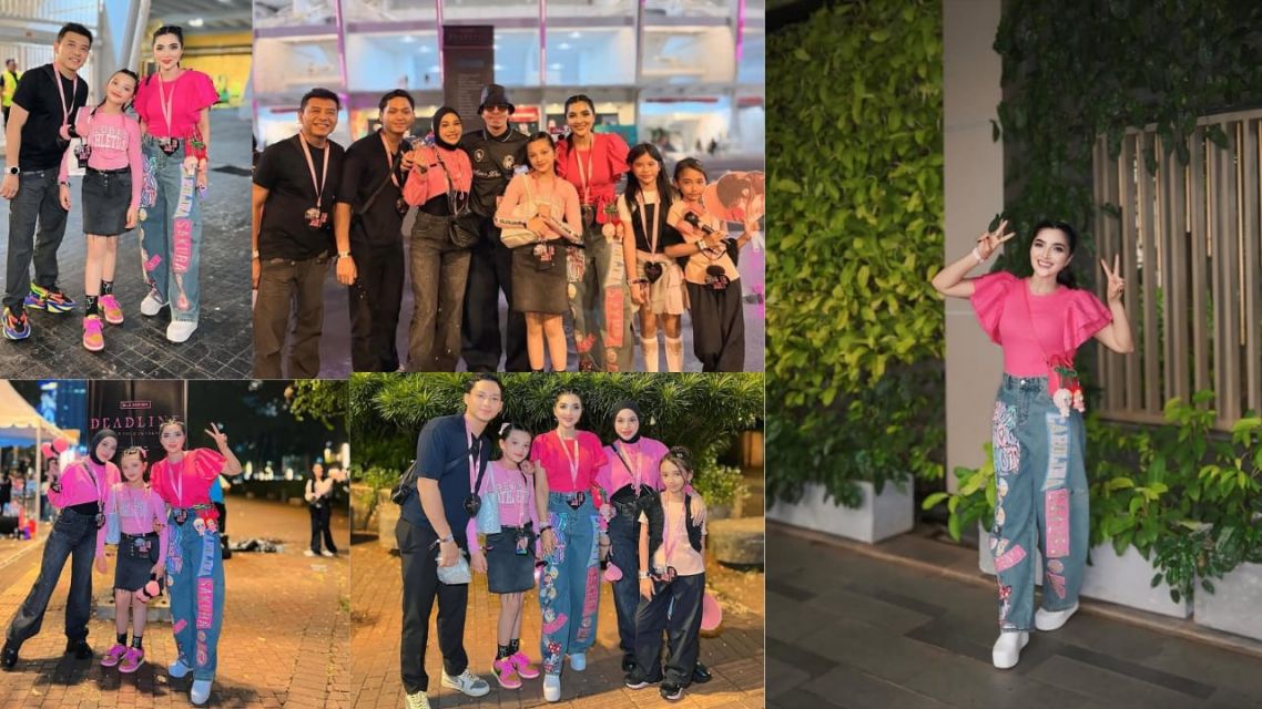 Adu outfit seleb di Konser BLACKPINK WORLD TOUR-ashanty